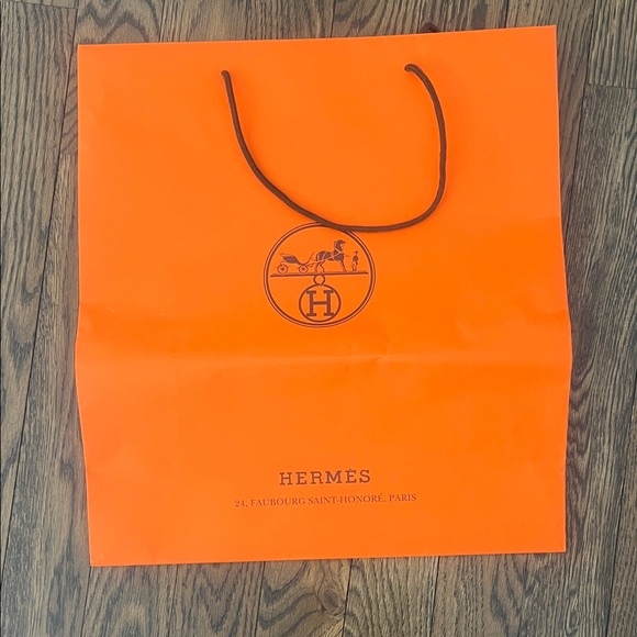 Hermes Accessories - Hermes Vibrant Orange shopping bag